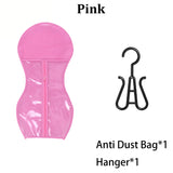 Wig Storage Portable Wig Bags Storage With Hanger Hair Extension Holder For Styling Wig Storage Bags Wig For Home & Travel