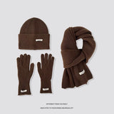 Women's winter warm knitted hat, scarf and gloves set by HSF Marketplace