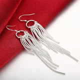 925 sterling silver hoop earrings for women, trendy elegant jewelry by HSF Marketplace