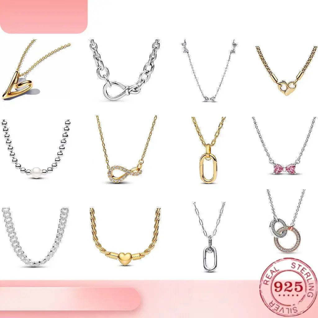 Elegant silver heart bow zircon necklace for women, fine jewelry perfect for Valentine's Day, weddings, or special occasions.