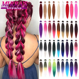 Braiding Hair Pre-stretched 26 Inch Hair Extensions for Afro Crochet Braids Synthetic Hair DIY Purple Pink Peach Red Jumbo Braid