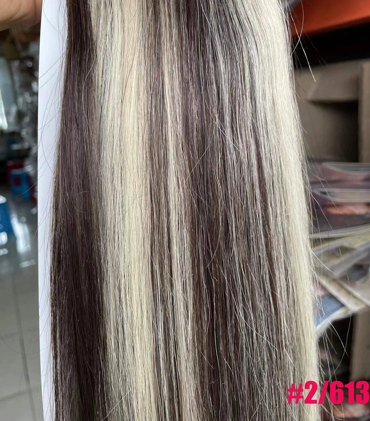 ZZHAIR 100% Brazilian Remy human hair ribbon ponytail, 16–20 inch natural straight clip-in horsetail, 60g