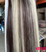 ZZHAIR 100% Brazilian Remy human hair ribbon ponytail, 16–20 inch natural straight clip-in horsetail, 60g