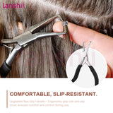 Lanshii Micro Ring Hair Extension Kit – Pliers & Remover Pliers + 200pcs 5mm Rings for Micro/I-Tip/Weft