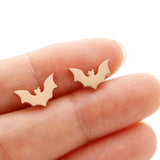 Gothic Vampire Bat Minimalist Earring For Women Stainless Steel Tragus Piercing Earring Jewelry Accessories Halloween Party Gifs