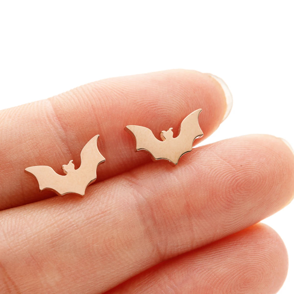 Gothic Vampire Bat Minimalist Earring For Women Stainless Steel Tragus Piercing Earring Jewelry Accessories Halloween Party Gifs