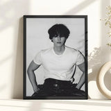 Kim WooBin celebrity portrait style poster, K-Culture home decor by HSF Marketplace