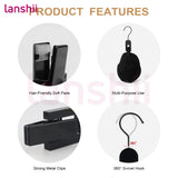Lanshii 4-piece hair extension hangers for organized storage, shown as hair styling tools by HSF Marketplace