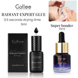 Gollee All Season Glue for Lash Extension 0.5s Fast Drying Strong Glue Stick False Eyelash 6-8 Weeks Waterproof Adhesive Makeup