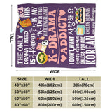 K-Drama plush blanket by HSF Marketplace with soft fabric and cozy Korean drama-inspired design