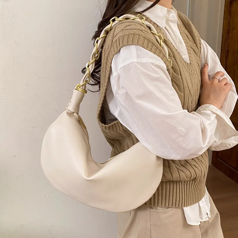 Stylish PU leather hobo shoulder bag for women by HSF Marketplace