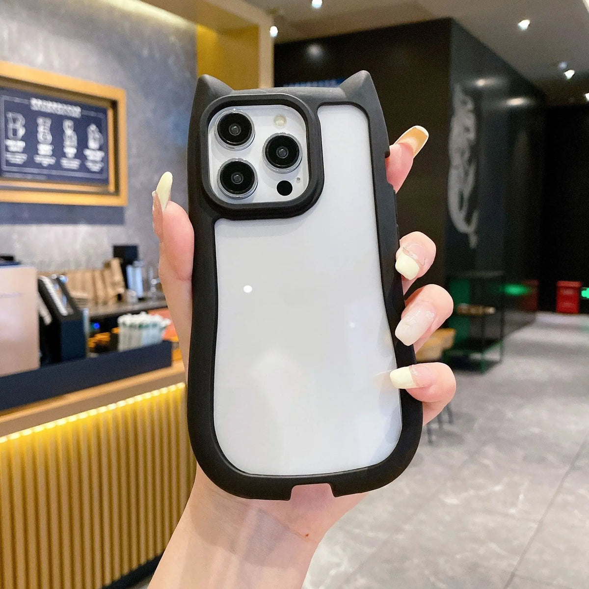 3D cat ear shockproof phone case for iPhone by HSF Marketplace