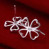 925 sterling silver hoop earrings for women, trendy and elegant jewelry by HSF Marketplace