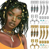 31-piece hair jewelry accessories for braids and dreadlocks by HSF Marketplace