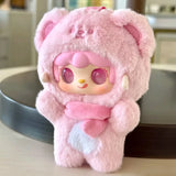 Yooki 4th Generation Small Bear plush toy keychain backpack pendant from the Take A Bit series mystery box