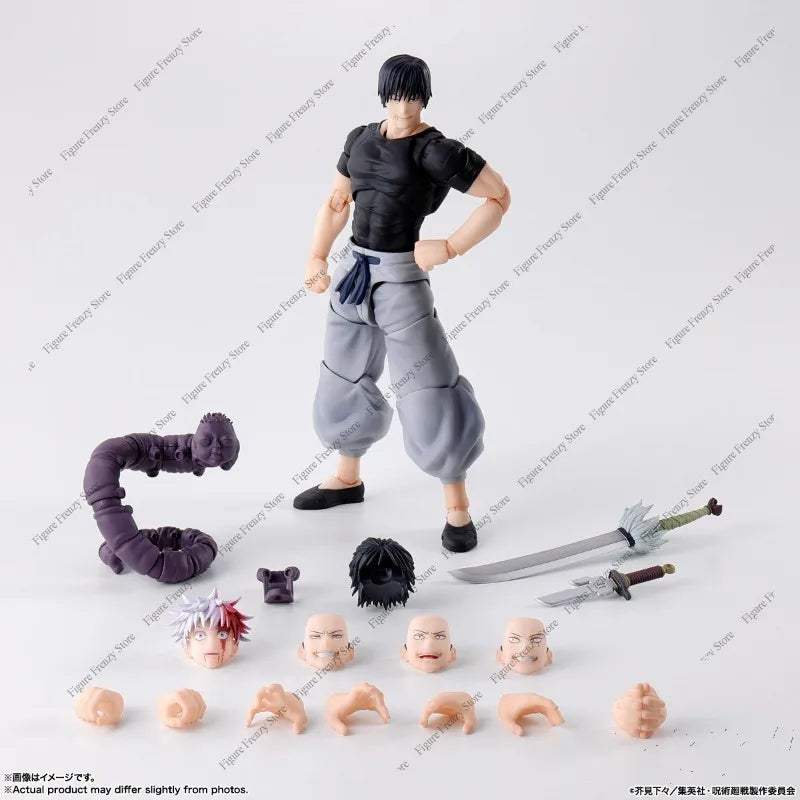 Bandai SHF Fushiguro Toji and Yuji Itadori Jujutsu Kaisen action figures in original box