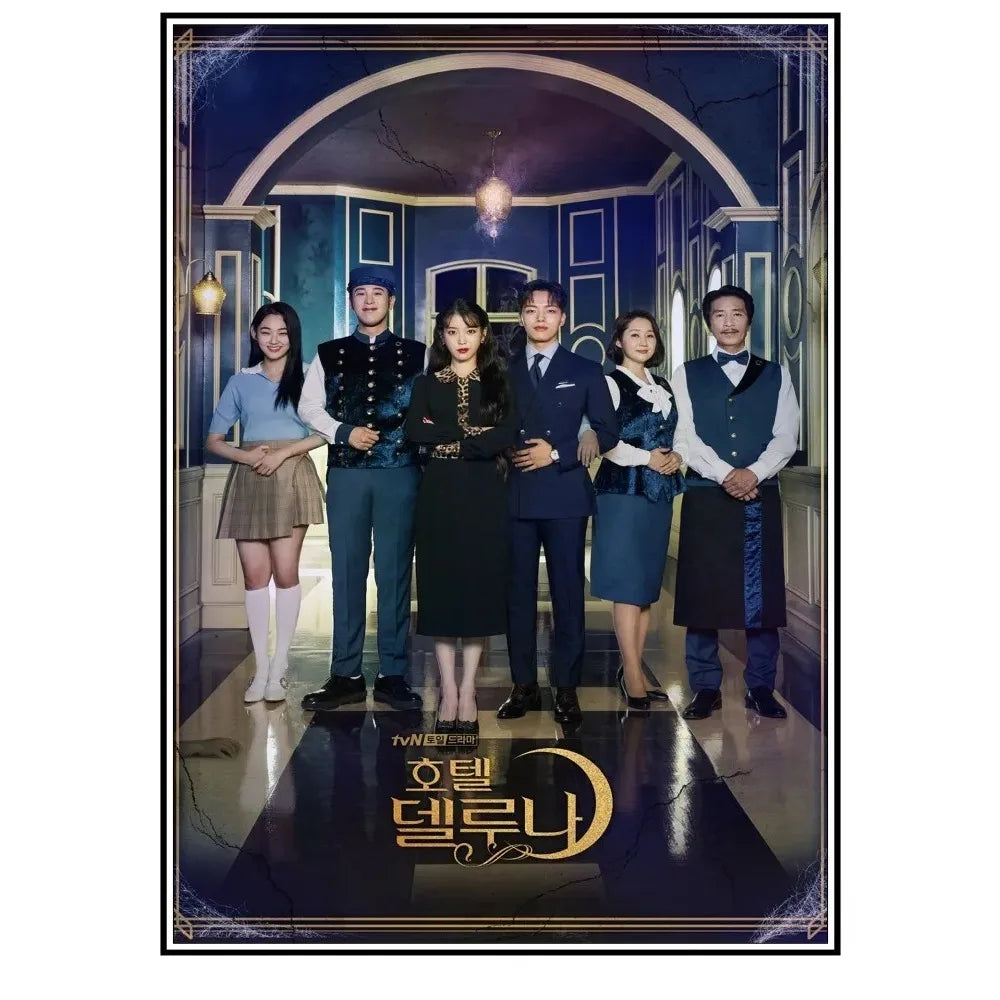 Hotel Del Luna canvas poster, K-Culture wall decor for living room by HSF Marketplace