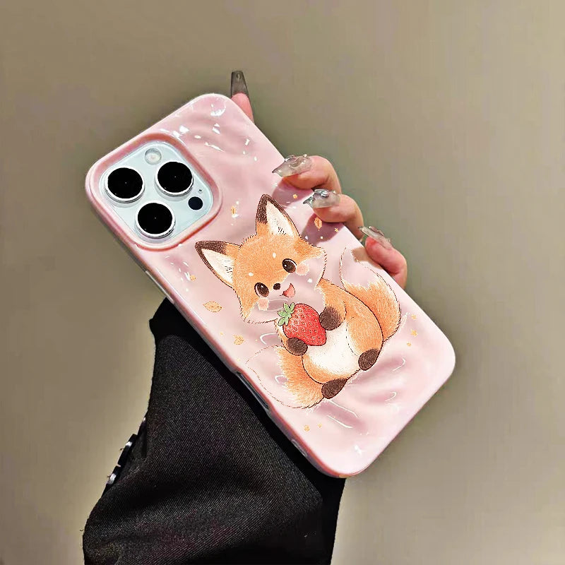 Cartoon Fox iPhone Case for Apple Models 11-18 with Unique Design