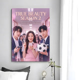 True Beauty Korean romance drama poster for wall decor, featuring K-culture artwork by HSF Marketplace