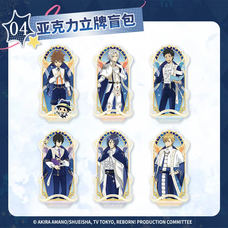 JIKASHE Katekyo Hitman Reborn badge stand plush blind box collectible set by HSF Marketplace