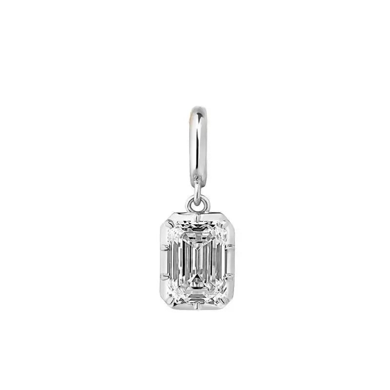 Women's geometric zircon pendant necklace by HSF Marketplace, elegant jewelry for daily wear