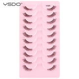 Natural half false eyelashes by HSF Marketplace, lightweight lash style for effortless eye makeup looks