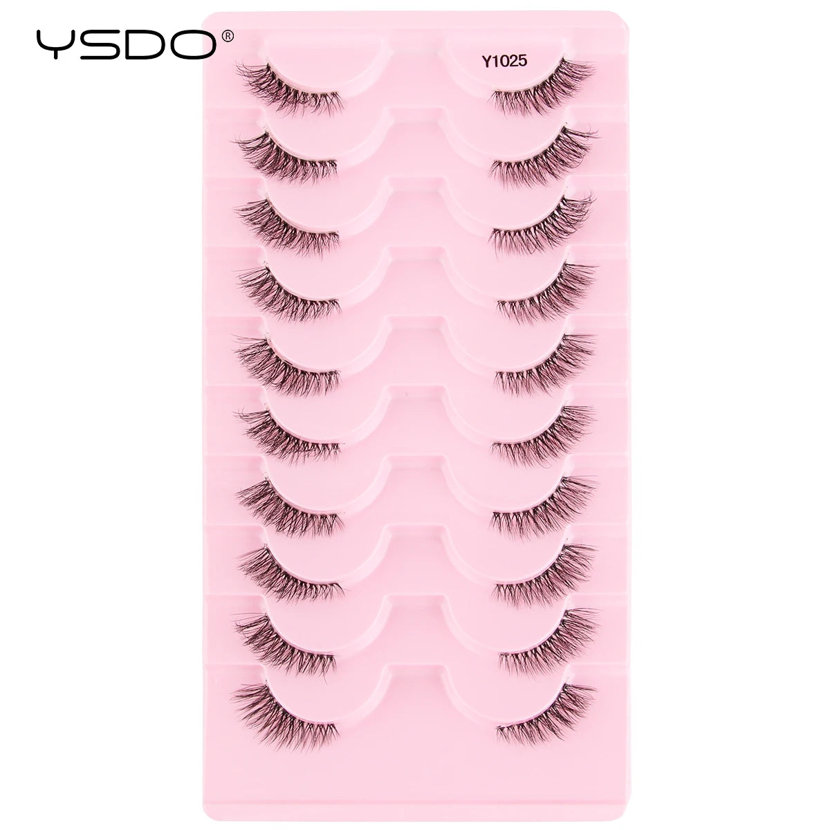 Natural half false eyelashes by HSF Marketplace, lightweight lash style for effortless eye makeup looks