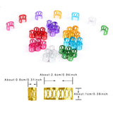 50-piece hollow-out hair rings for stylish hair braiding and dreadlocks by HSF Marketplace