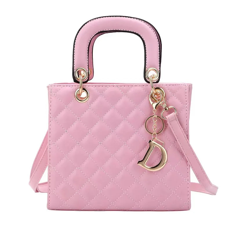Luxury PU leather casual crossbody bag for women, large capacity tote handbag with shoulder strap, stylish designer travel purse.
