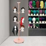 12 Arm Wig Head Display Stand with Universal Wheel Metal Wig Display Holder 360° Wig Display Tool for Hair Salon and Art Gallery