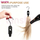 Lanshii Acrylic Hair Extension & Wig Clips – Durable Hangers for Salon & Home Hair Storage and Organization