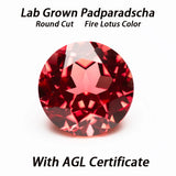 Lab Grown Sapphire Round Shape Royal Blue Color DIY Charms Jewelry Making Ring Necklace Earrings Main Materials Certificate