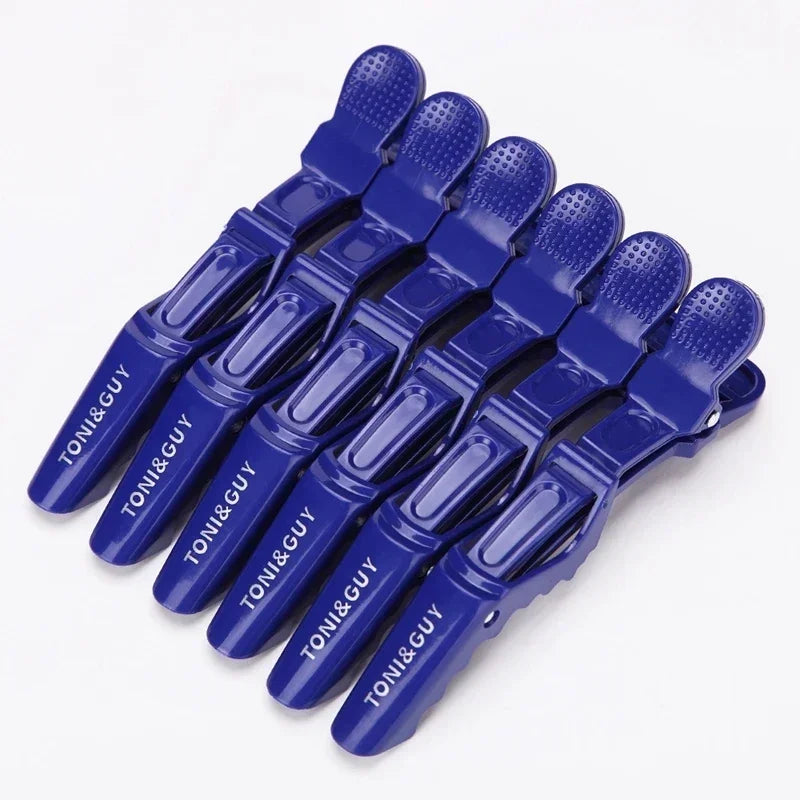 6pcs/lot Plastic Hairpin Hair Clips Hairdressing Clamps Claw Section Alligator Clips Barber For Salon Styling Hair Accessories