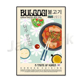 Vintage kimchi poster, retro Korean cuisine wall art, K-Culture merch by HSF Marketplace