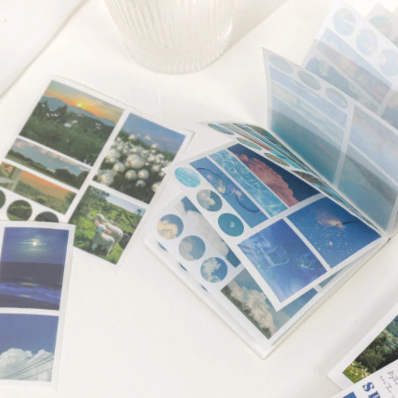 Washi paper stickers for scrapbooking, 40 aesthetic designs by HSF Marketplace