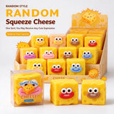 Cute HSF Marketplace cheese block squishy toy for stress relief and sensory play