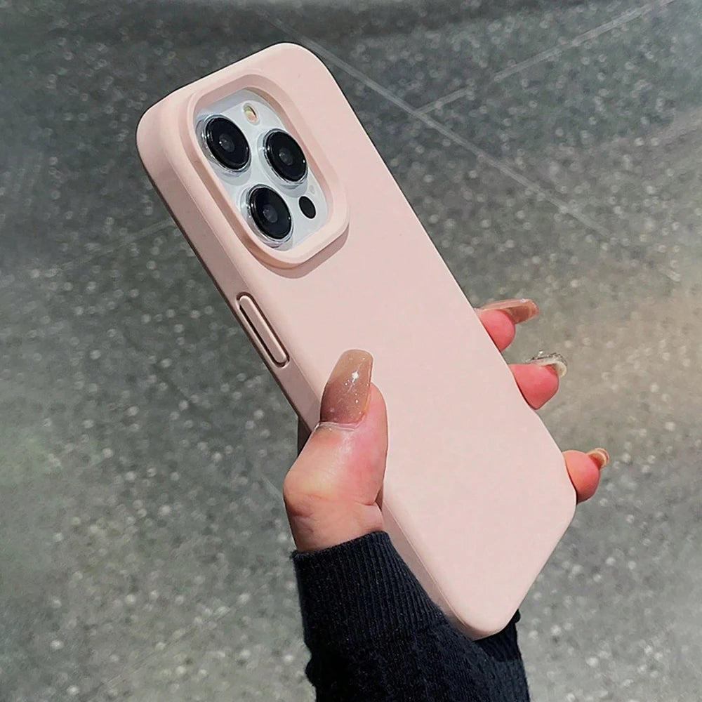 Pink minimalist soft phone case for iPhone 18 to 11 by HSF Marketplace