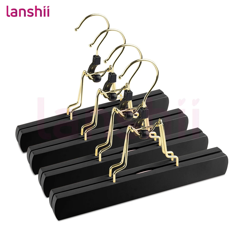 Lanshii Hair Extensions Hanger, 4PCS – Wooden Anti-Slip Rack for Wigs & Extensions, Ideal for Styling & Storage