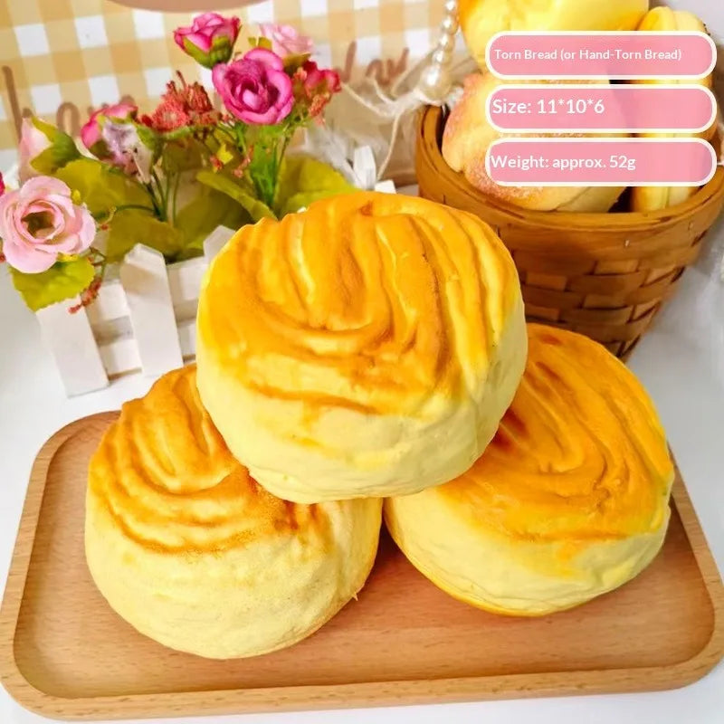 Realistic Bread Fidget Squishy, Layered Simulation, Anxiety Relief Toy for Students