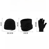 Men's winter hat, scarf, and glove set for outdoor sports by HSF Marketplace
