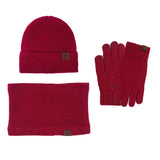 Women’s winter scarf, hat and glove set with warm plush lining by HSF Marketplace