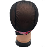 Adjustable headband wig cap with grip band for wig making by HSF Marketplace