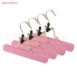 GlamorDove 4PCS Wooden Hair Extension Hanger – Double Side Weft Holder for Hair Extensions, Wig and Hairpiece Storage Organizer
