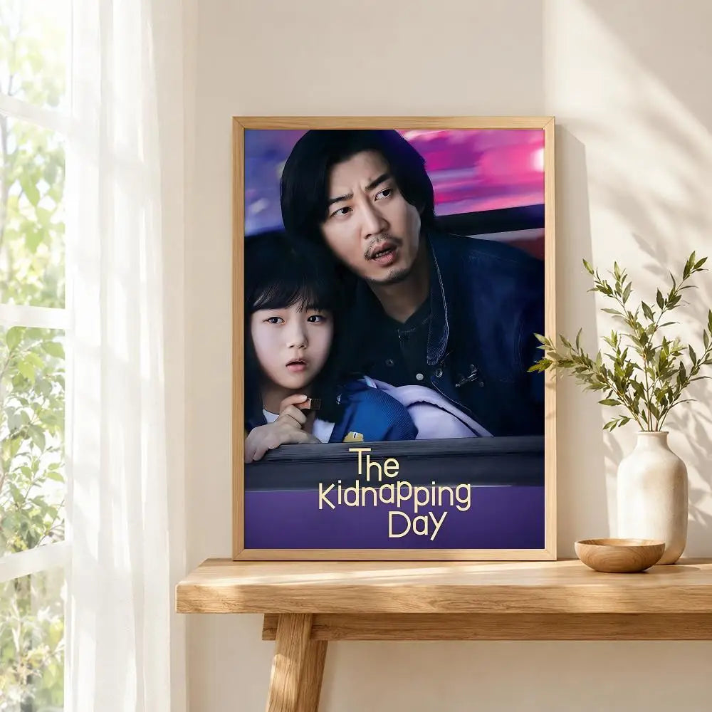 The Kidnapping Day Korean drama poster, modern K-culture wall decor by HSF Marketplace