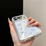 Cute Bow Star Cherry Pattern Clear Phone Case for iPhone Models