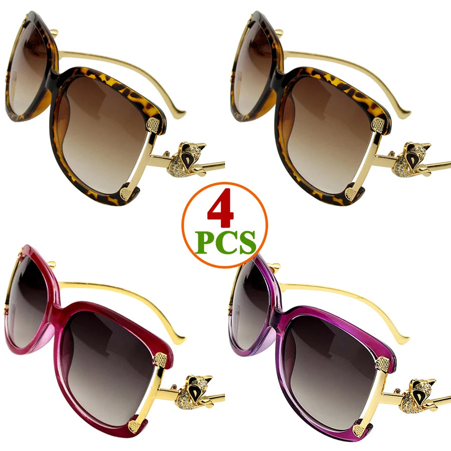 Stylish women's oval frame sunglasses by HSF Marketplace with UV400 protection