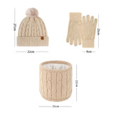 Warm winter hat, scarf and gloves set for men and women by HSF Marketplace