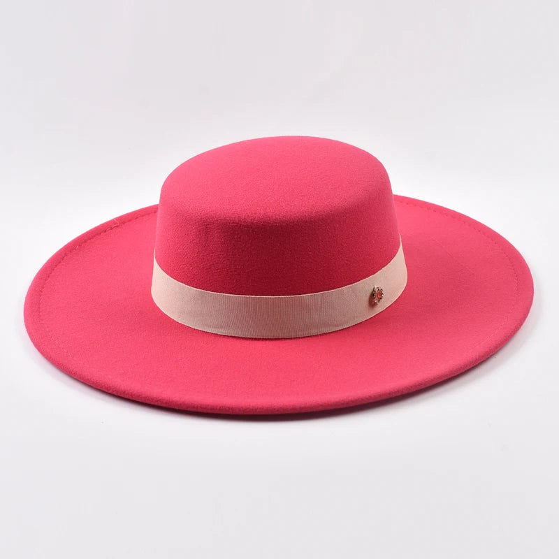 Women's French style fedora hat by HSF Marketplace, elegant winter accessory with a structured brim