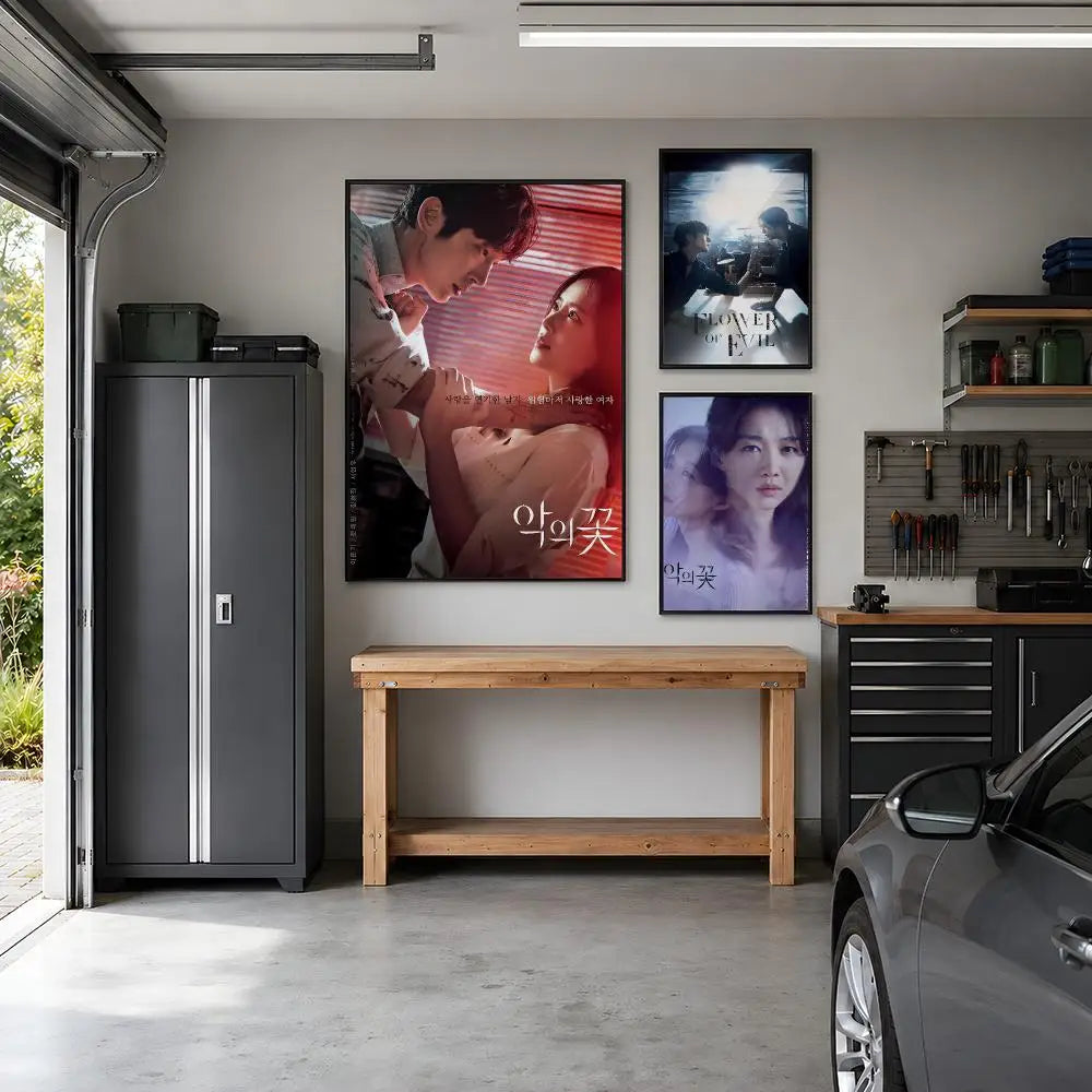 Flower of Evil Korean thriller drama poster wall decor, HSF Marketplace K-culture merch