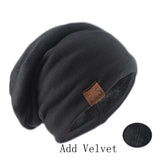 Women's HSF knitted bonnet beanie hat in solid color, soft turban style for casual autumn and spring wear